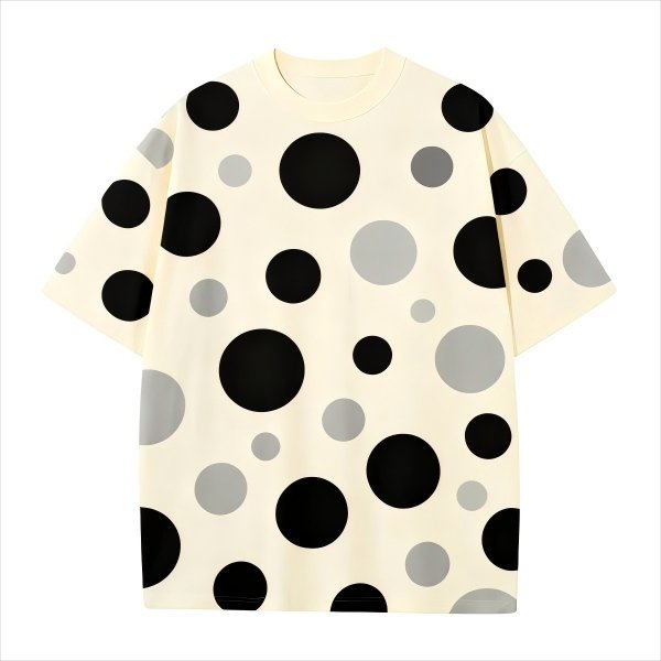 Top Quality Men's Lightweight Oversize T-Shirt with Abstract Geometric Print – Casual Daily Wear