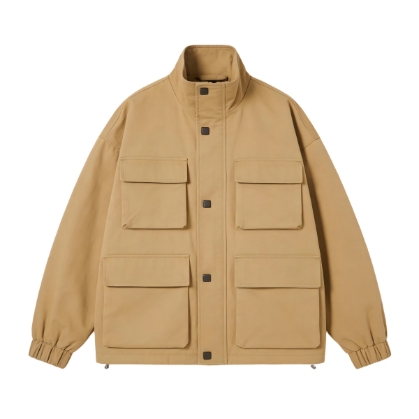 Beige Multi-Pocket Jacket