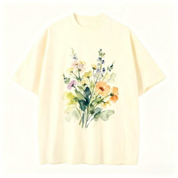 Comfortable Men's Lightweight Oversize T-Shirt with Abstract Animal Print – Casual Daily Essential