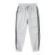 Hot-selling Autumn Men's  Cotton Polyester Pants - LightGray Side Stripe Loose Casual Sports Trousers